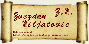 Zvezdan Miljatović vizit kartica